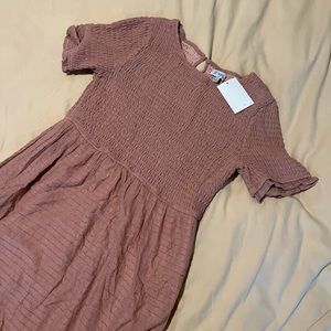 Mauve midi dress